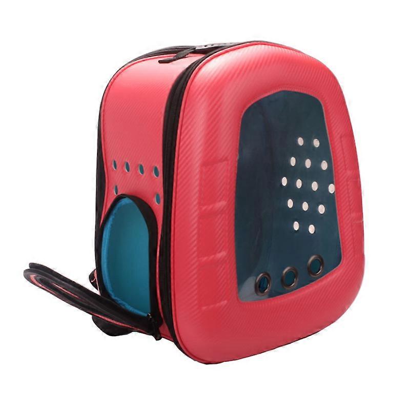 Pet Outing Bag Transparent Portable Pet Backpack Foldable Breathable Pet Bag