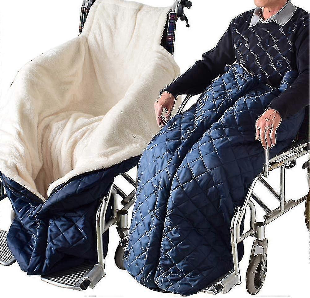 Wheelchair Blanket - Windproof And Warmth - Adults - Suitable For Wheelchairs - Suitable For Wheelchairs - Blue