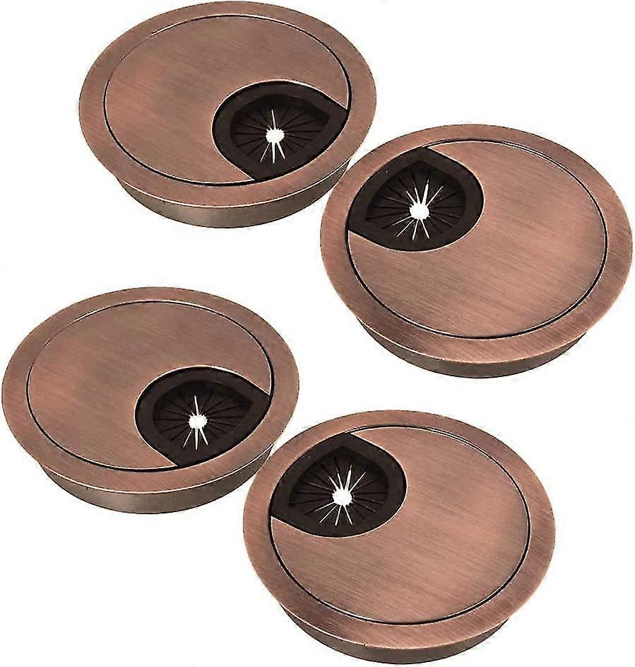 4 قطع Lmell مكتب جروميت كيت ، 50mm كابل معدني جروميت كاب الجدول الحلقات مكتب هدية