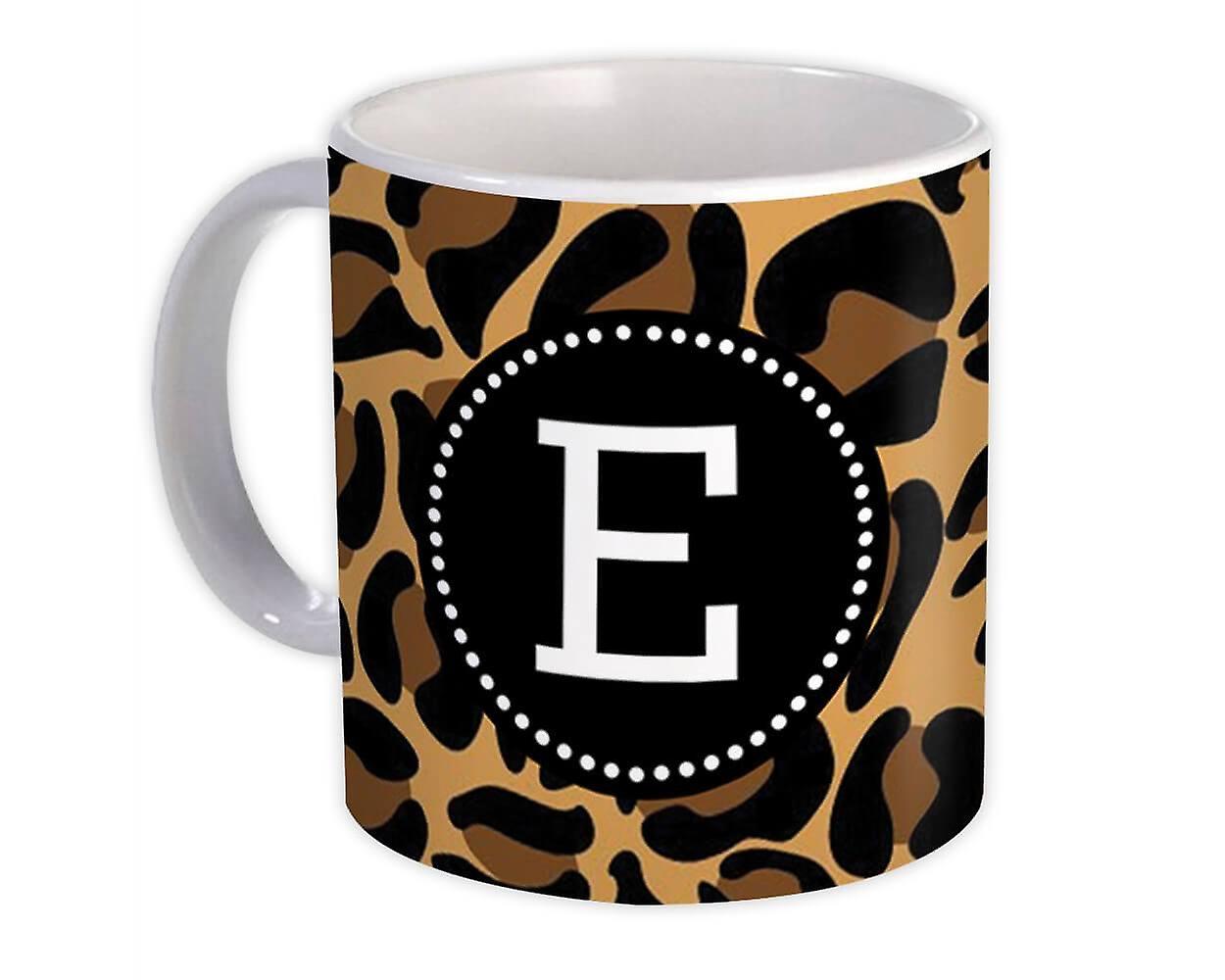 Geschenkmok: Monogram Letter E Animals