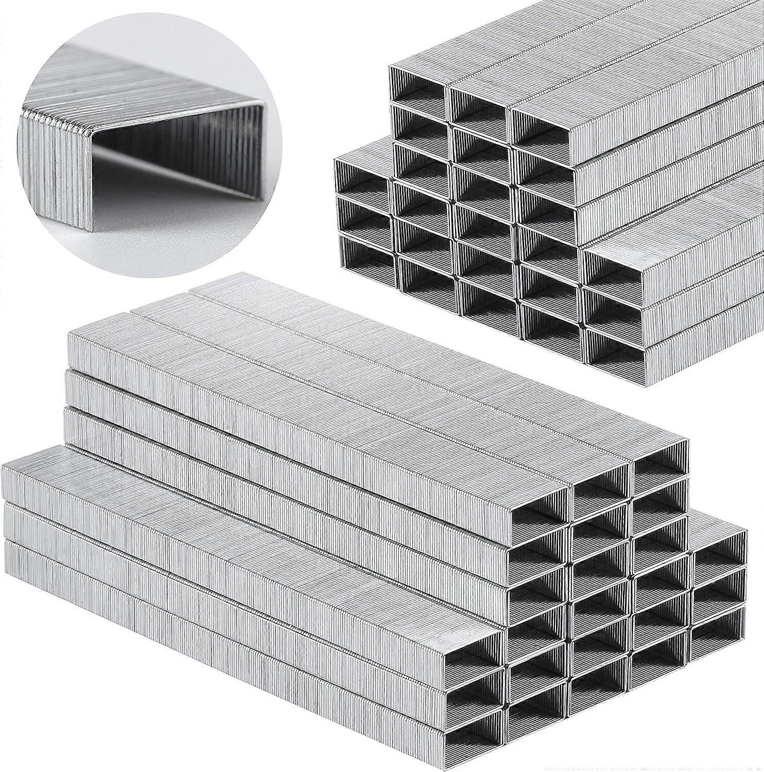 Agrafes standard de qualité pour le bureau à domicile - 1/4 pouce, 210 agrafes par chaîne, capacité de 20 pages