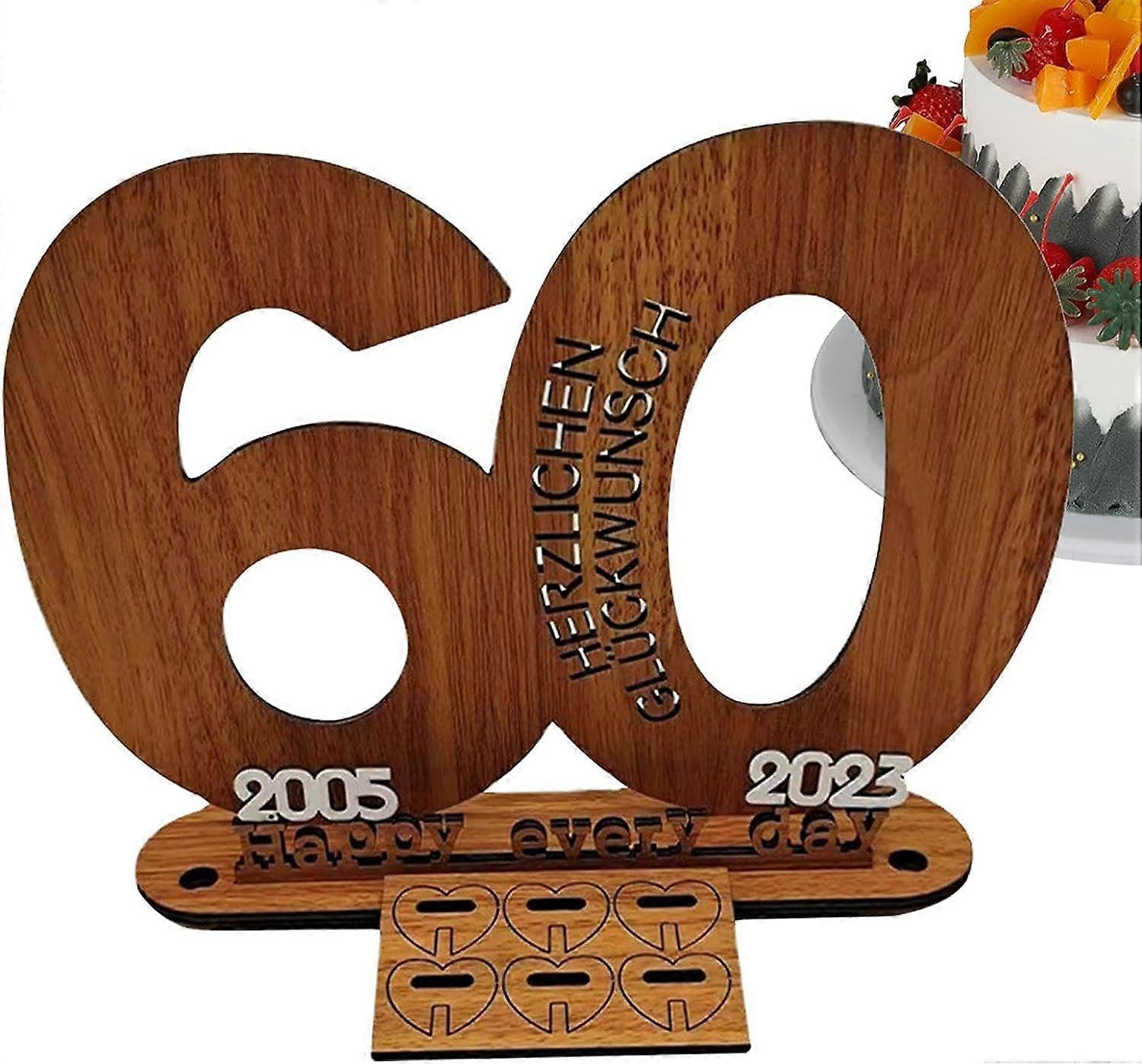 Wooden Guest Book Alternative Sign,Wooden Anniversary Sign Guest Book Note Board | Celebrate in Style Signature Numbers Can DIY As a Keepsake, for Wed