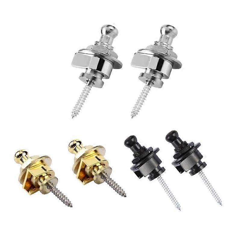 GXMF Portable Electric Guitar Bass Strap Button Lock Buckle Replacement Locking
