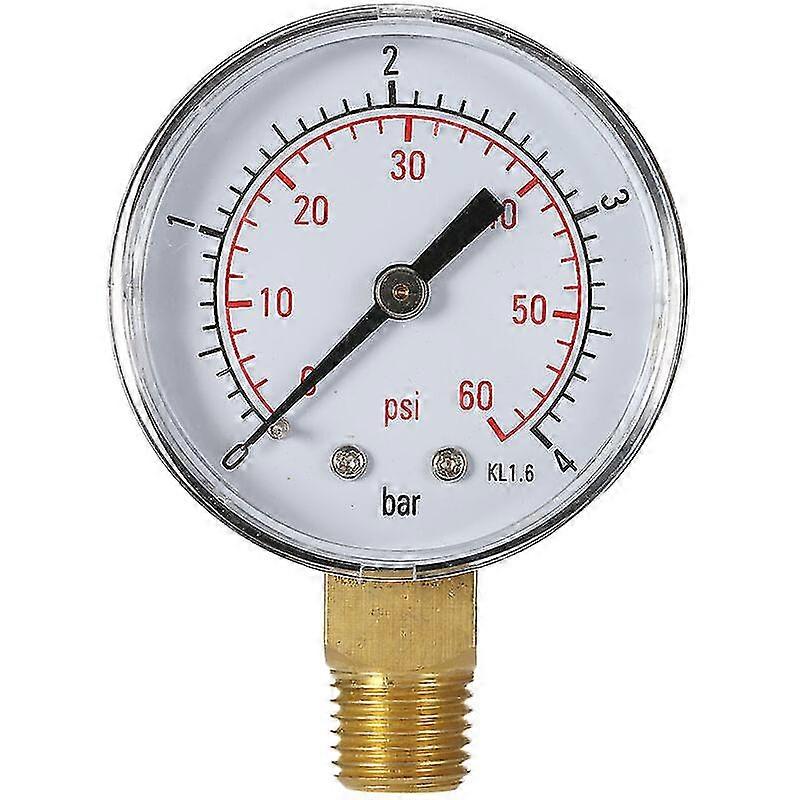 50 Mm 14" Doppelskala-Zeiger-Hydraulikmanometer Ts-50-4Bar - Ts-50-4Bar