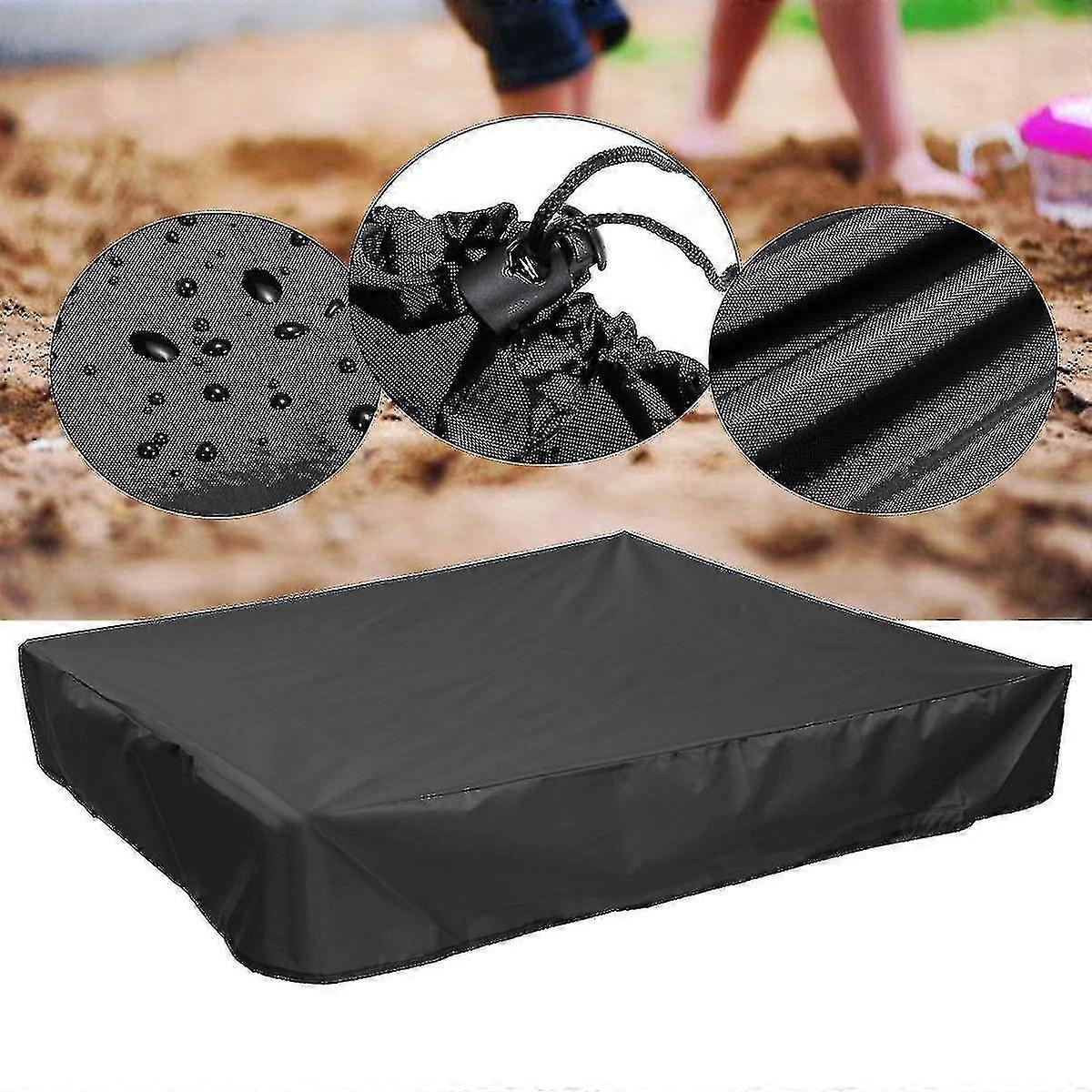 Yyh-sand Pit Sandbox Cover With Drawstring Waterproof Uv Protection For Sandbox Outdoor