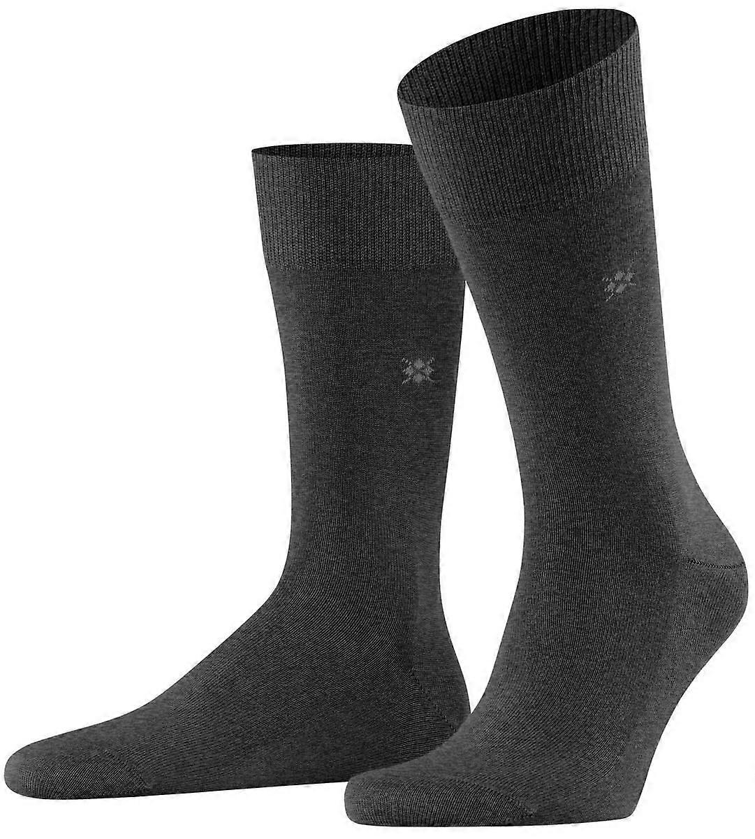 Burlington Leeds Socks - Asphalt Mel Grey
