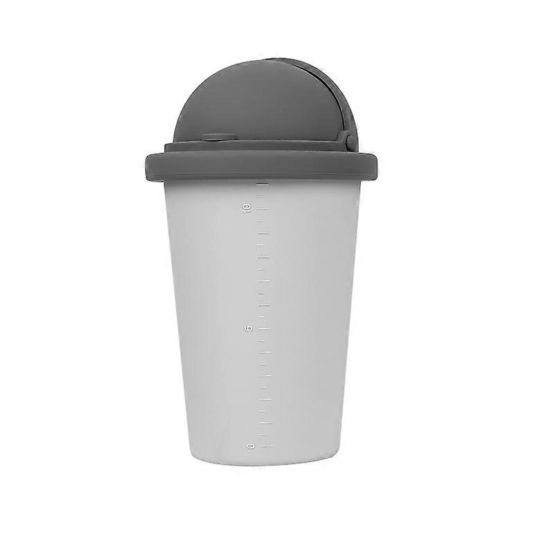 Gray Car Silicone Car Trash Can with Lid