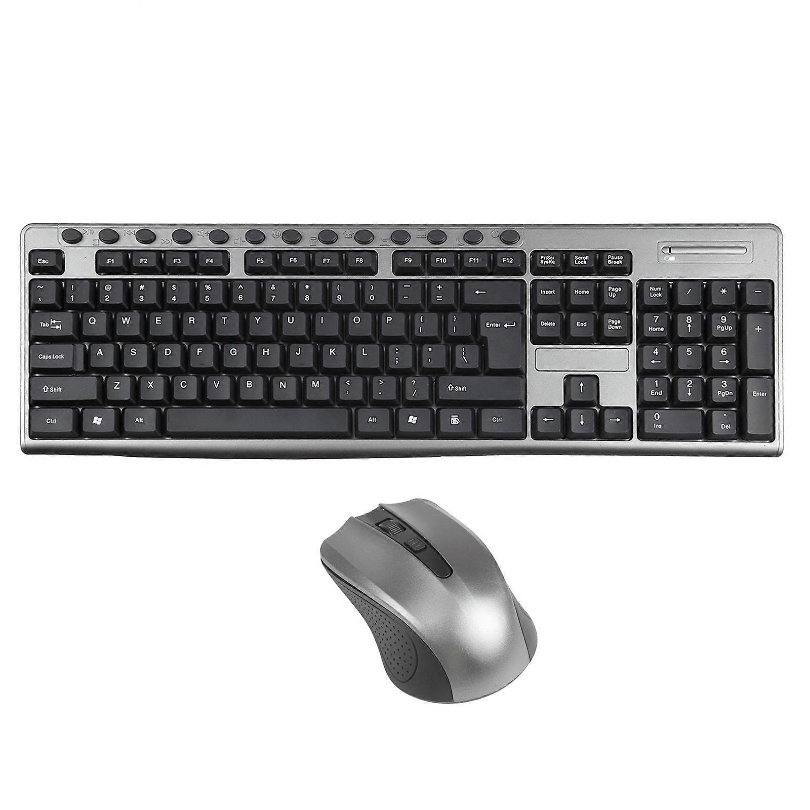 2.4Ghz Office Waterproof Wireless Keyboard Mouse Set