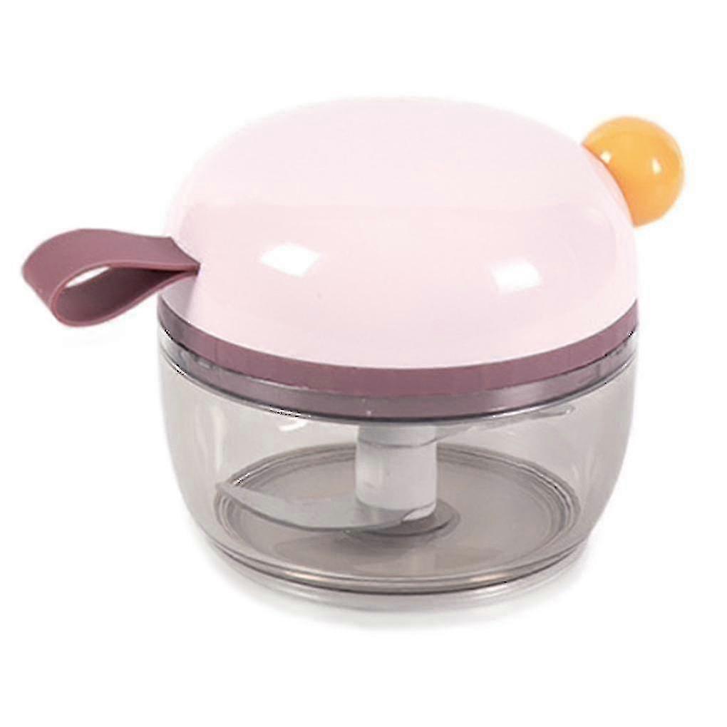 Mini Garlic Chopper Grinder Adsorbable Machine Crusher Portable Pull Abs