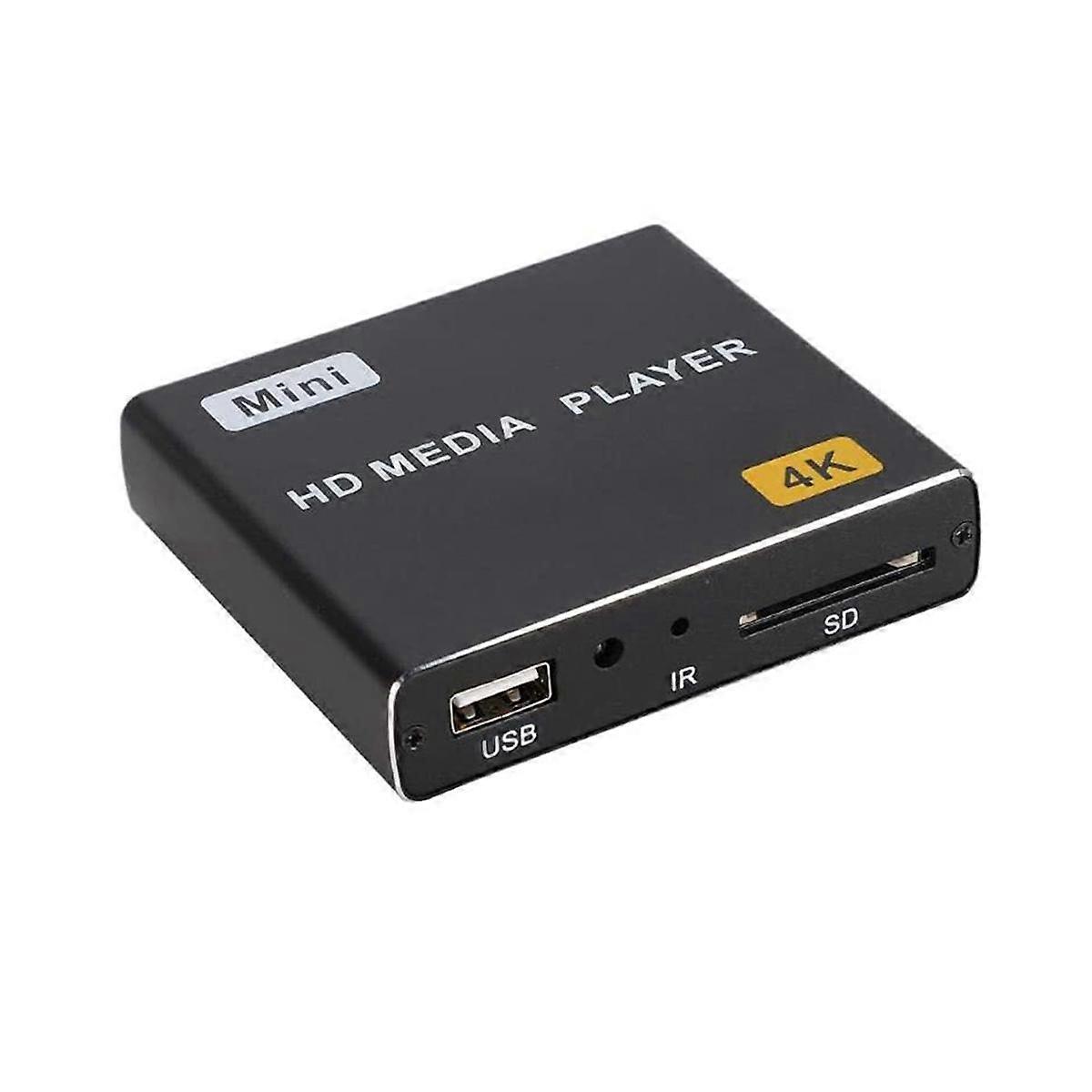 Μίνι 4K HDD Media Player 1080P οριζόντια και κάθετη ψηφιακή συσκευή αναπαραγωγής βίντεο με USB Drive/SD Κάρτες ΗΠΑ Plug