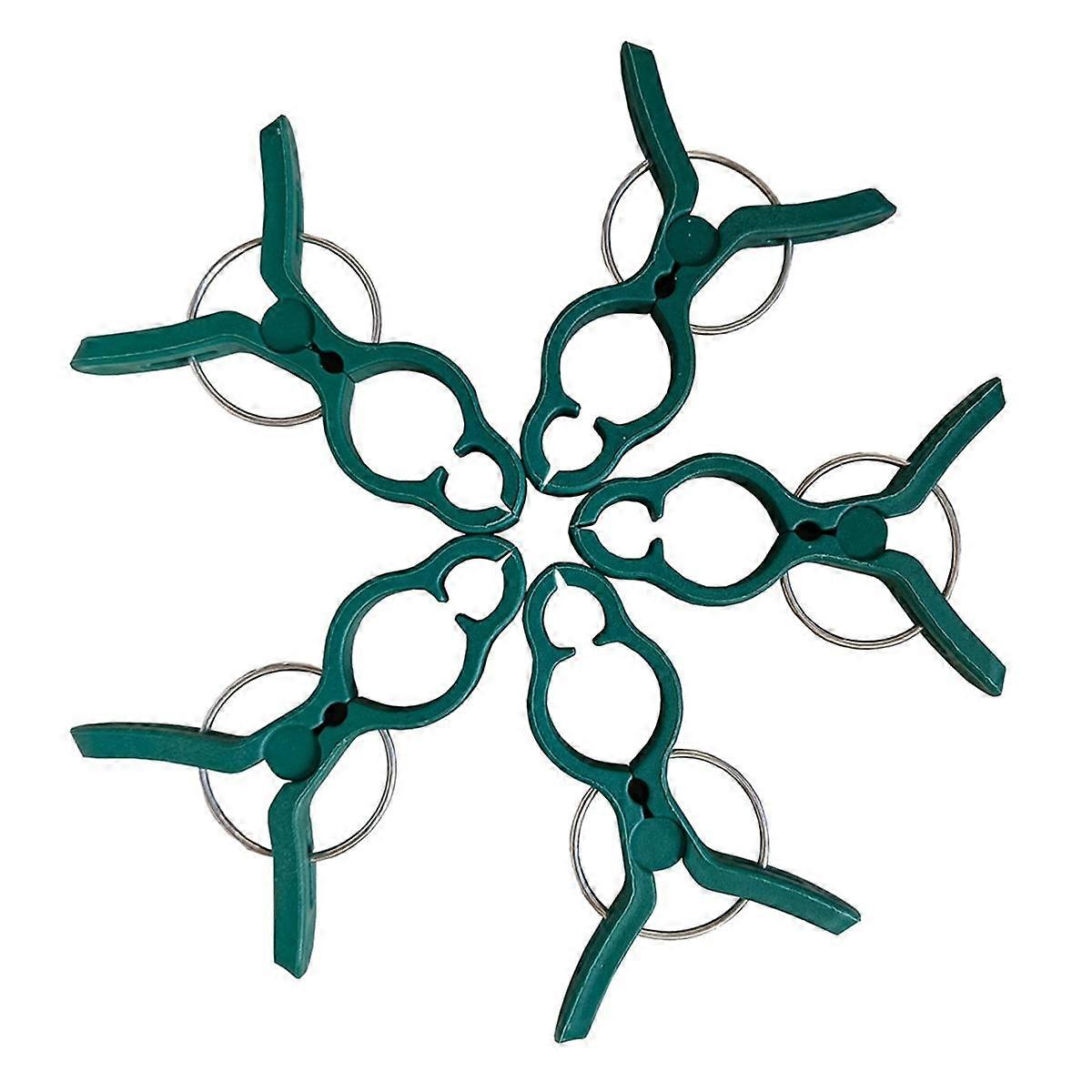 Large Green Small Gentle Gardening Plant Clamps to Easily Support and Straighten Plant Stems, Stalks and Vines