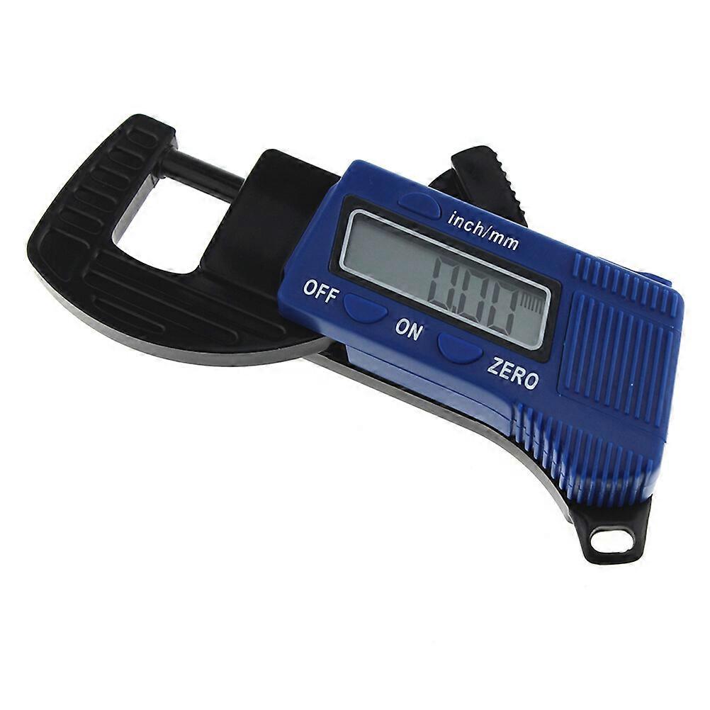 0.5" Mini Portable Digital Thickness Caliper Micrometer Thickness Gauge Measurement Tool (Blue)