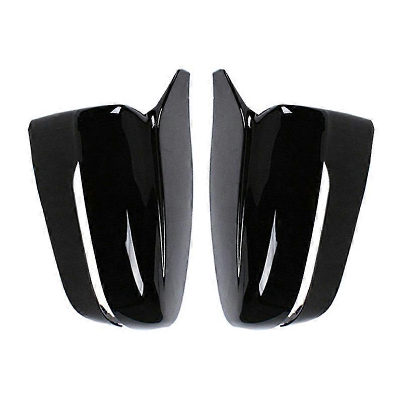 Suitable For Bmw G11g12 Rearview Mirror Cover Carbon Fiber Pattern Horn Rearview Mirror Shell Bright Black Decoration