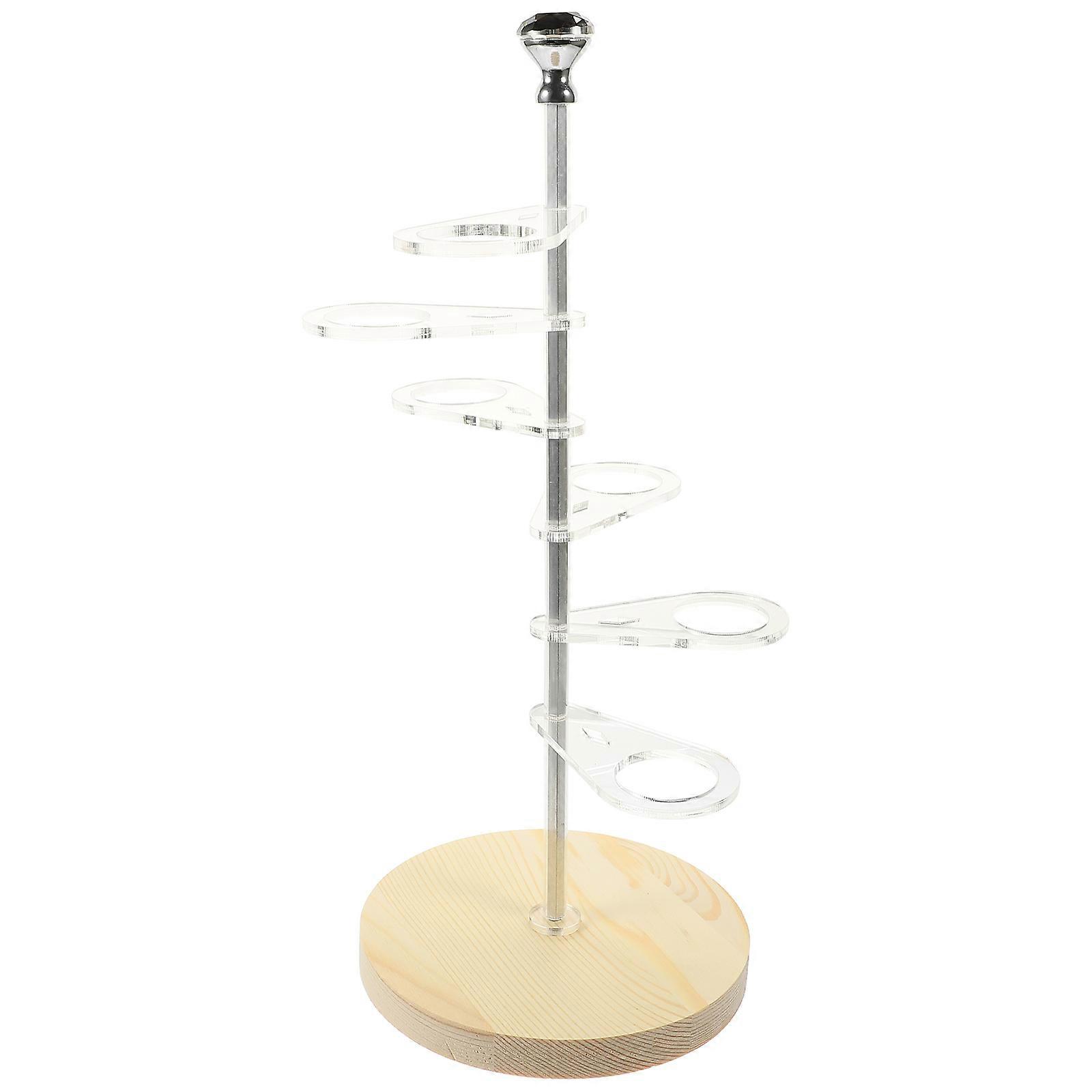 Clear Acrylic Ice Cream Cone Holder 8 Holes Ice Cream Sushi Roll Display Holder Stand