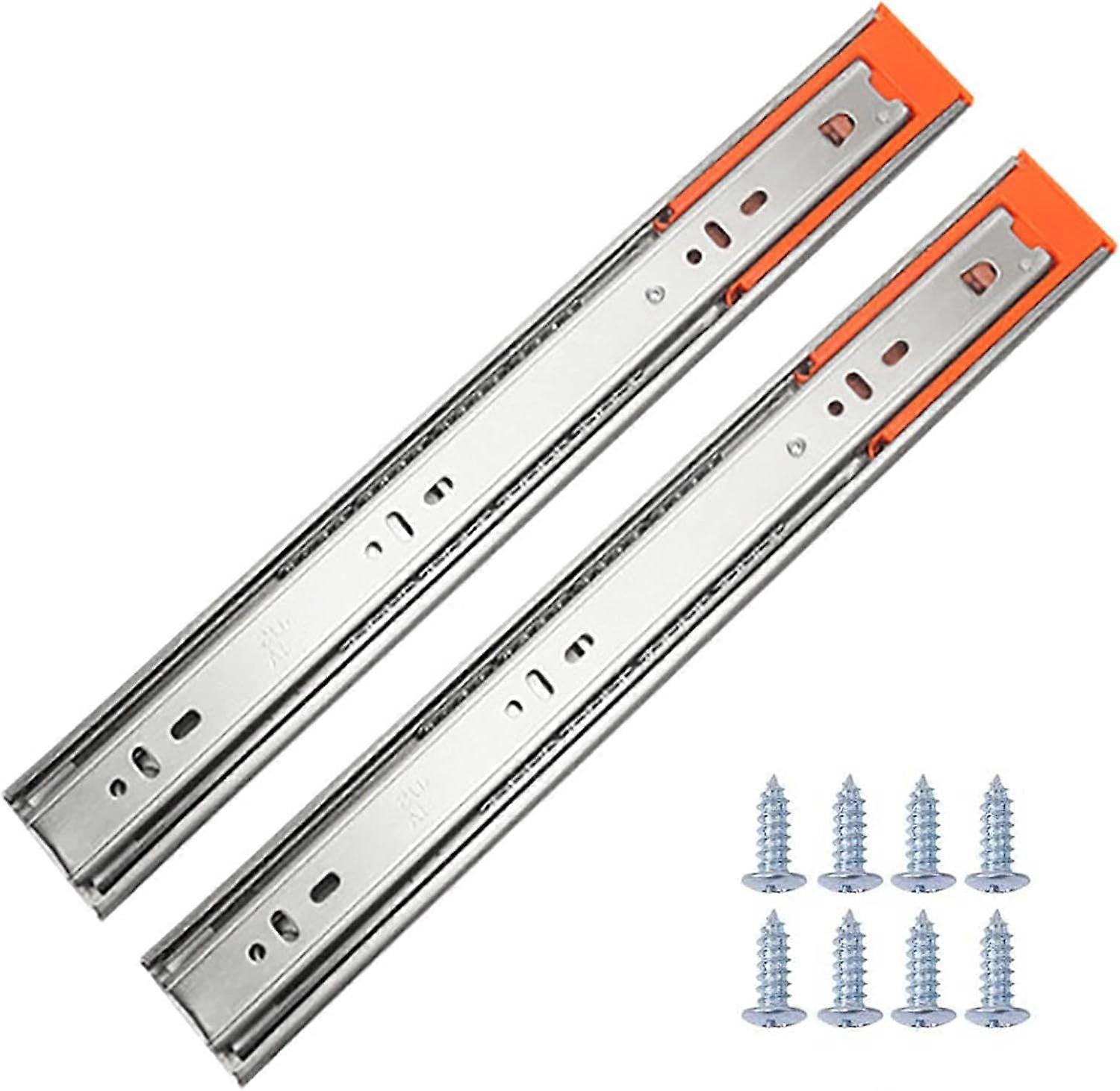 Ball Bearing Drawer Slides, 2 Pcs Stainless Steel Sliding Drawer Slides, Full Extension Slide, Drawer Slide 300mm Full Extension, Heavy Load 30kg, Sid