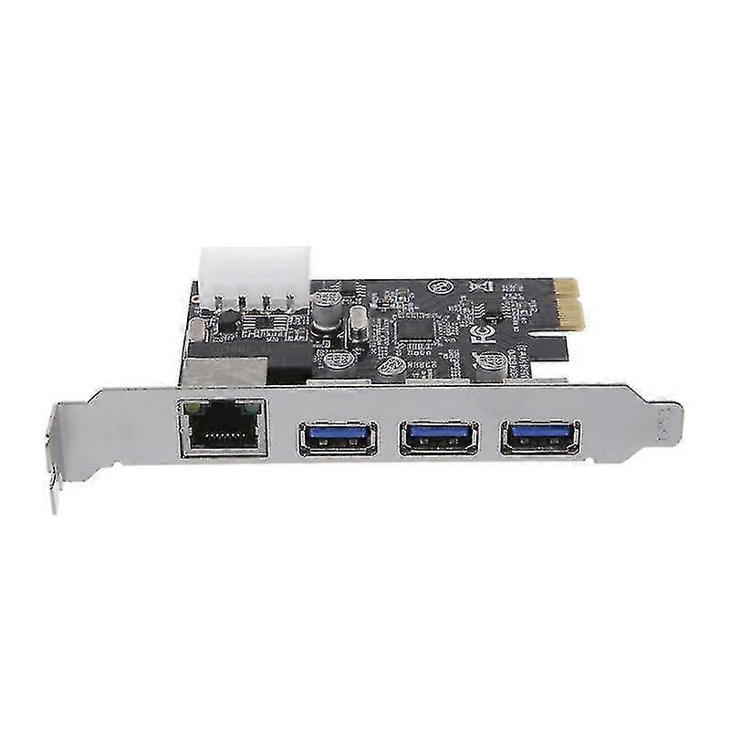 Pcie Gigabit Ethernet Network Card Pci-e Multi / O 3-port Usb 3.0 Controller