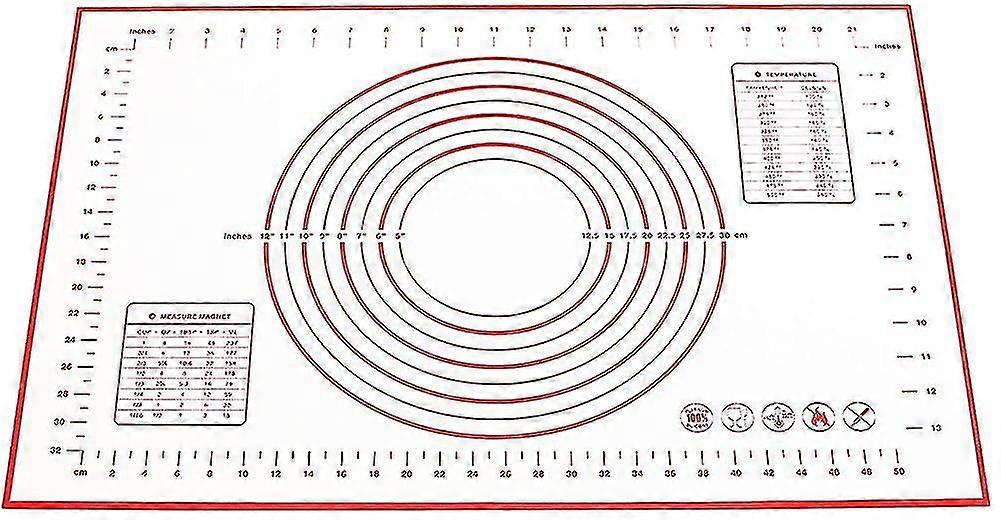 Extra Large Silicone Pastry Mat 100% Non-slip With Measurement Counter Mat, Doug