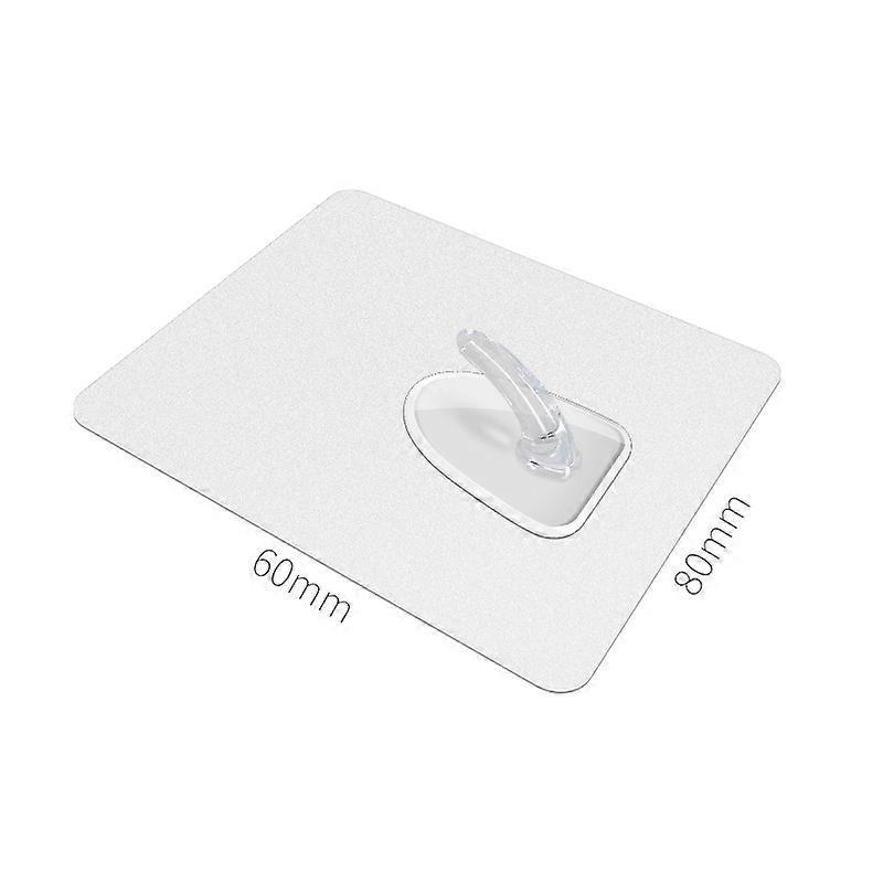 Strong Non-Marking Wall Hook- 12Packs Transparent Glue Stickers Reusable Seamless Hooks, Waterproof