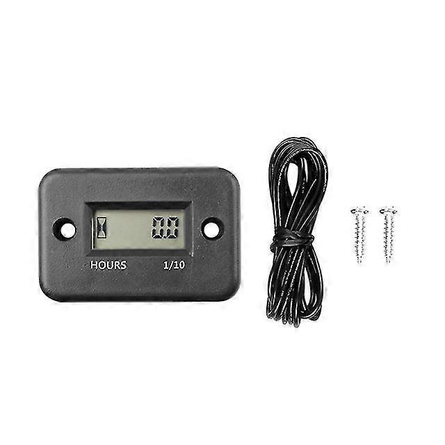 Digital Motor Tach Timmätare Auto Induktiv LCD-display Timer Ip68 Vattentät För Bensin Motor Timräknare Vl03 Boris