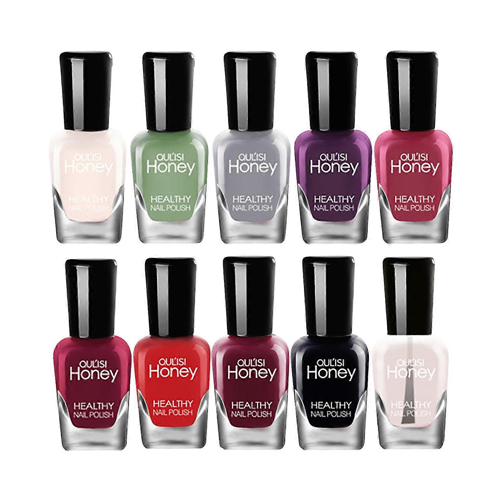Set di smalto per unghie Smalto pelabile strappabile ad asciugatura rapida 5ml * 10 bottiglie