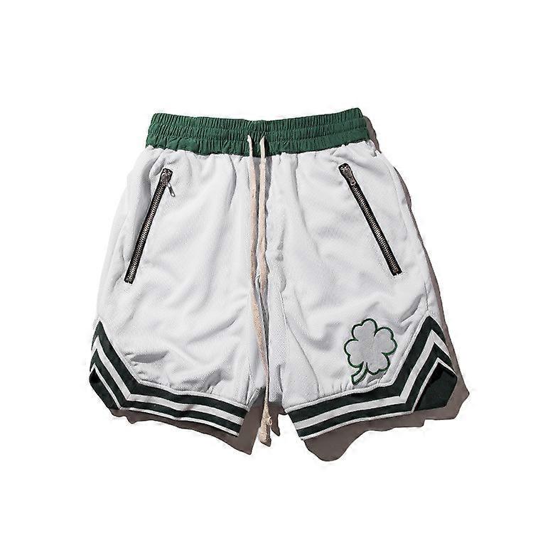 Hip-hop shorts men's large size loose sports high street shorts basketball pants trendy casual clover shorts