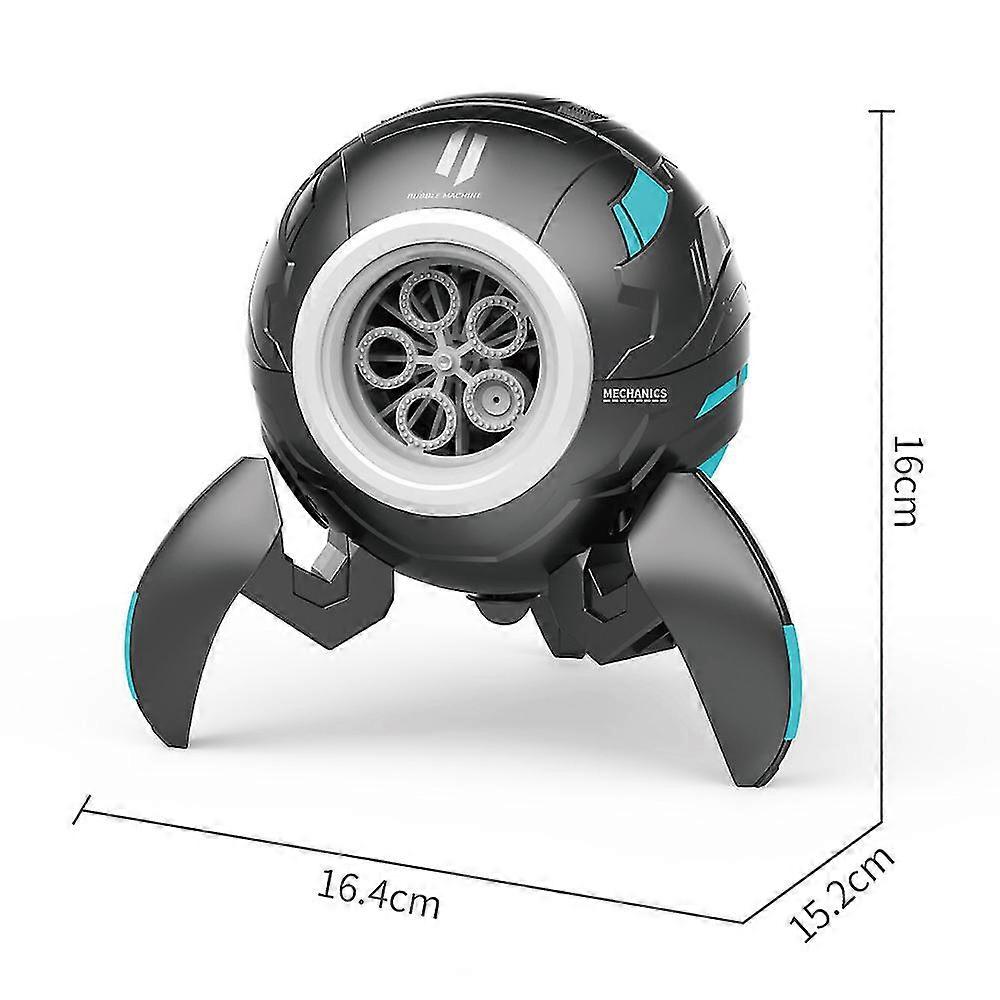 Electric Bubble Makers Bubble Blowing Products Cartoon Mecha Shape With Light