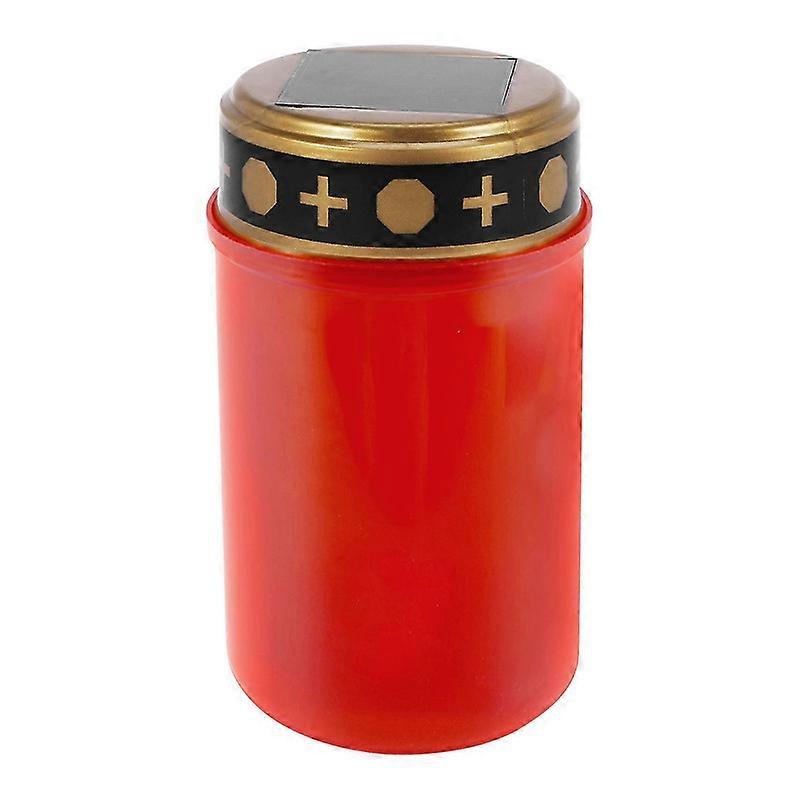 شمعة قبر لمقبرة أضواء شمسية قبر مع إضاءة LED ضوء قبر رياح مختلفة