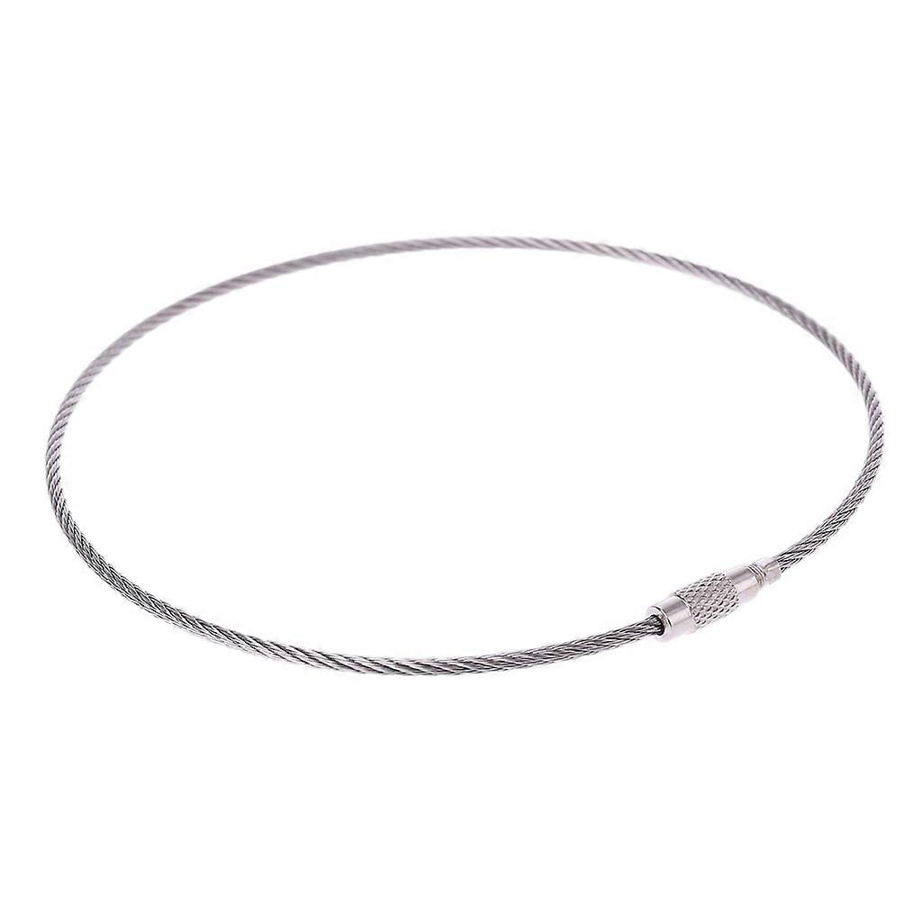  Wire Keychain Cable for Key Ring Lightweight EDC Stainless Steel Hanging Buckle