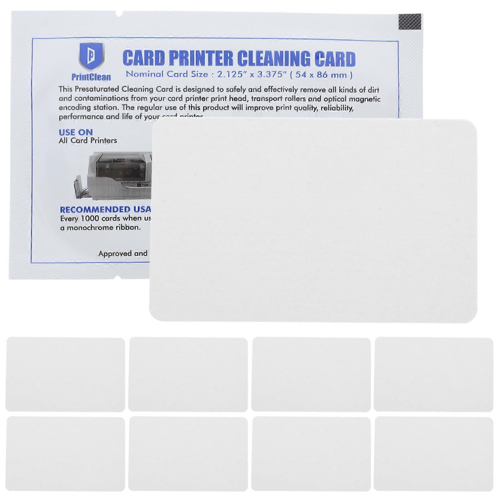 10Pcs Cleaning Card Card Reader Cleaner Reusable Credit Card Machine Cleaner POS Terminal Cleaner
