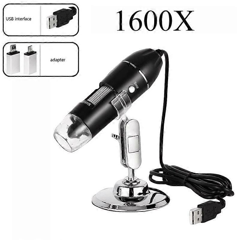500X 1000X 1600X Digital Microscope Camera USB Portable Electronic Microscope for Soldering &Cell Phone Repair LED Magnification Endoscope