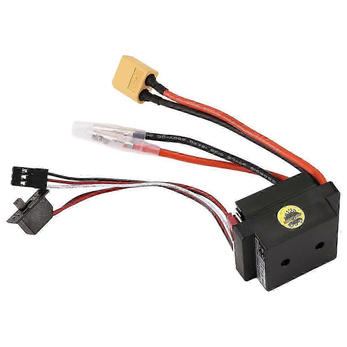 RC Hobby 60A ESC Brushed Motor Speed Controller with 2A BEC High Voltage 6-12V Brush ESC for RC Ship