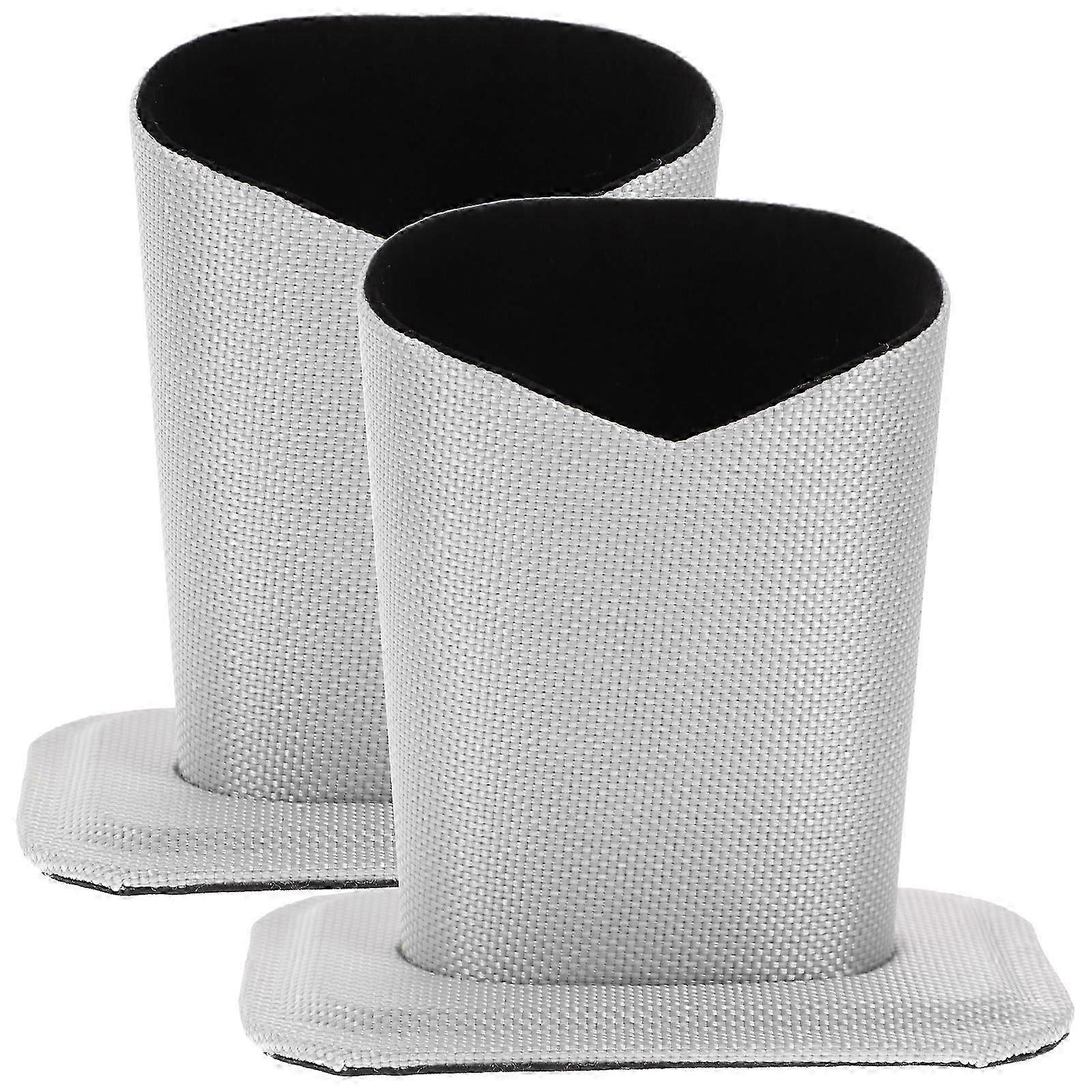 2pcs Simple Glasses Holder Solid Color Glasses Base Desktop Glasses Base (Silver)