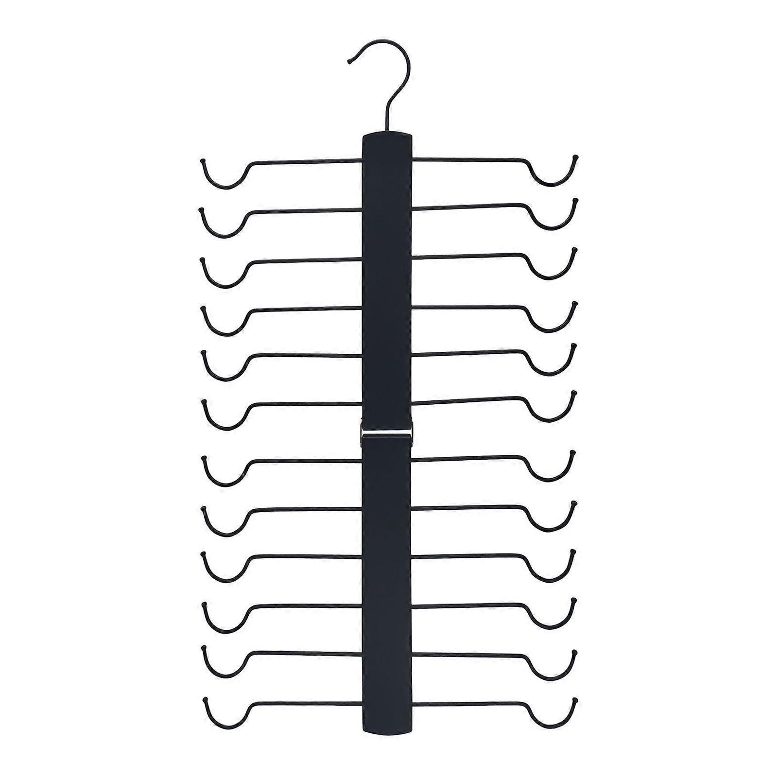 Multi-layer Clothes Hanger Organizer Rack Solid Construction Foldable Design Pants Hanger Space Saving Closet Organizer