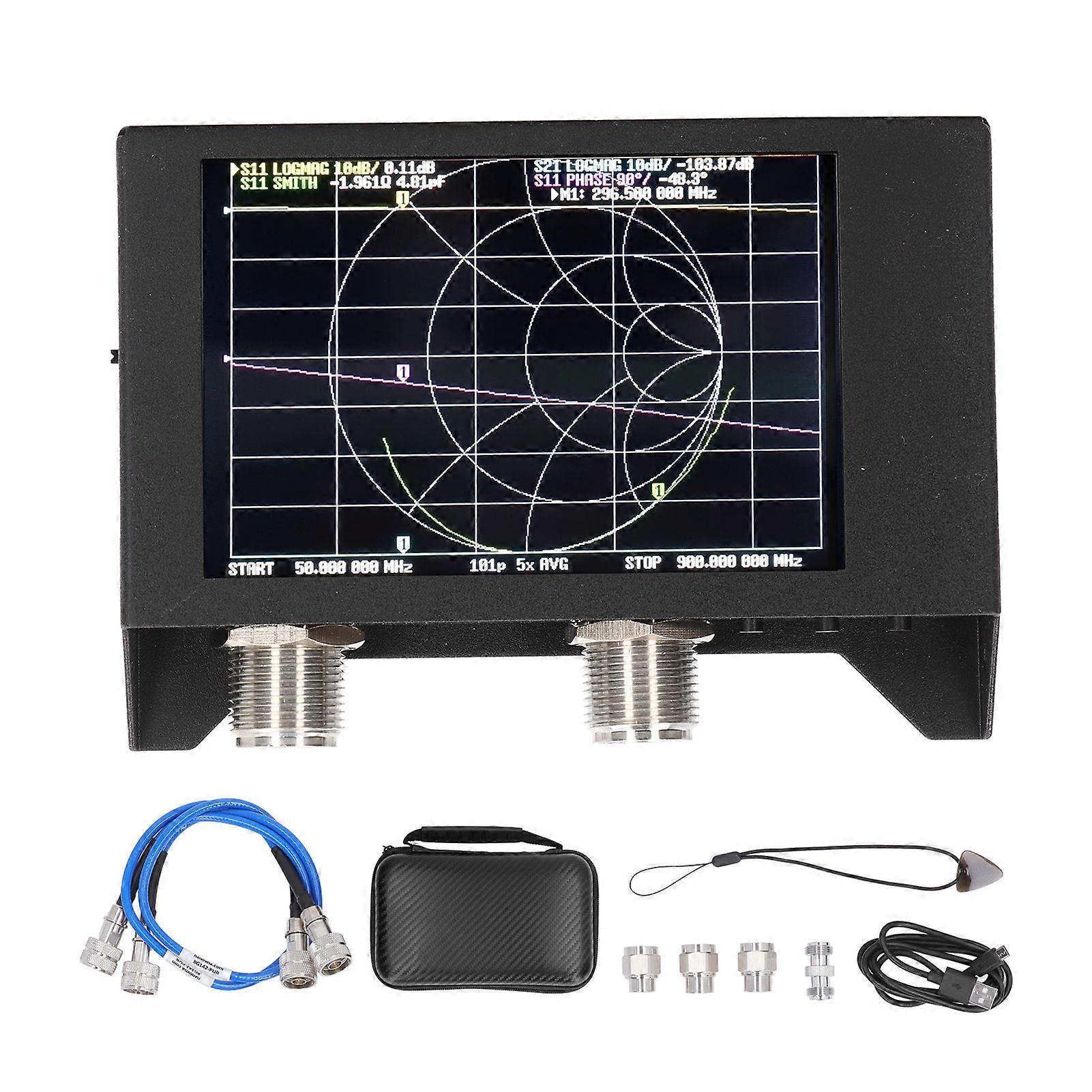 3G Vector Network Analyzer 4in TFT LCD Screen Display High Stability Accuracy Antenna Analyzer with Battery