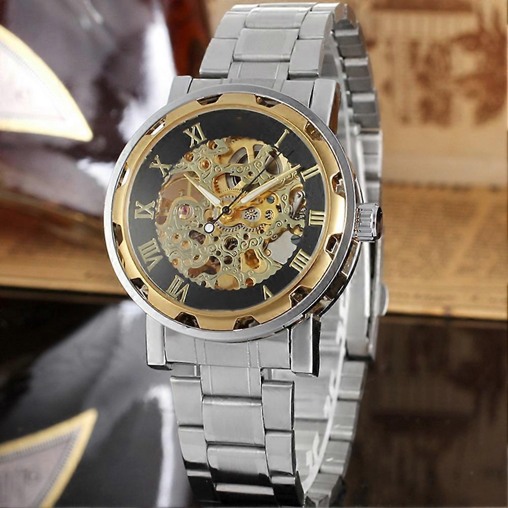 WINNER Men's Hollow Waterproof Watch: Fully Automatic Mechanical Movement for Style and Function