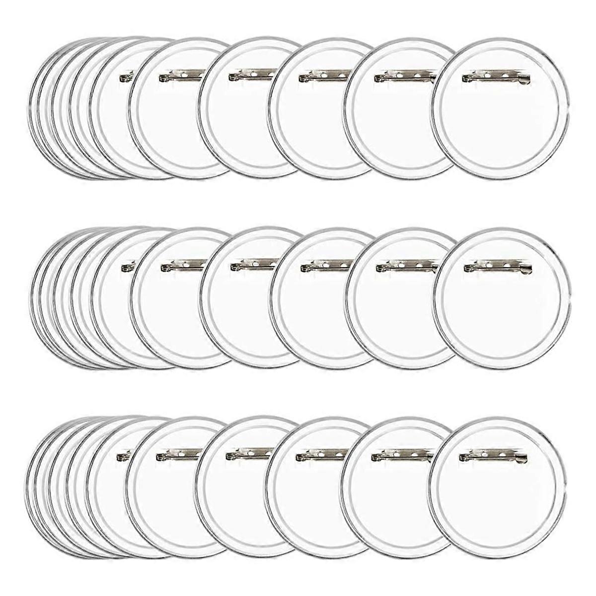 30Pack 58mm Clear Button Pins Acrylic Design Button Badge Clear Picture Buttons Badges Kit for DIY Crafts3