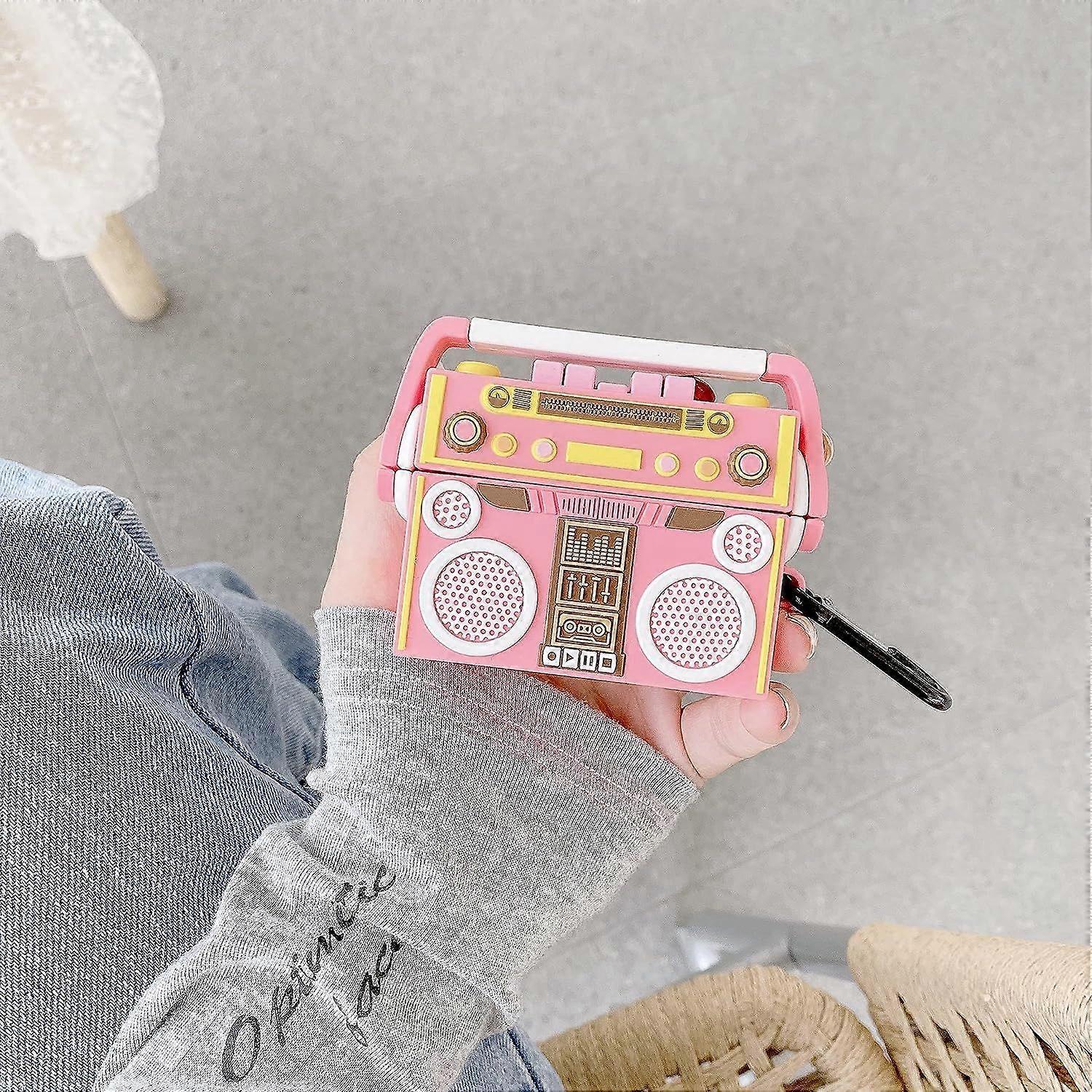 Cartoon Case with Keychain for Airpods 3, Funny 3D Cool Design Silicone Charging Case Protective Cover Compatible for Airpods 3