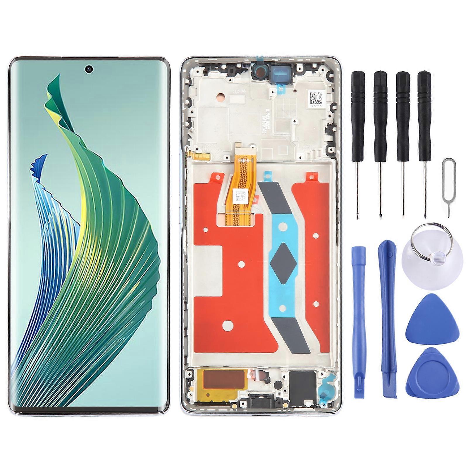 For Honor Magic5 Lite COMPATIBLE LCD Screen Digitizer Full Assembly with Frame
