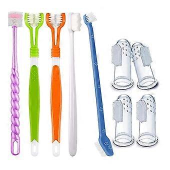Multi-type Can Choose Pet Toothbrush Cat Brush Addition Bad Breath Tartar Teeth Care Dogs Cat Cleaning Mouth Care Tools