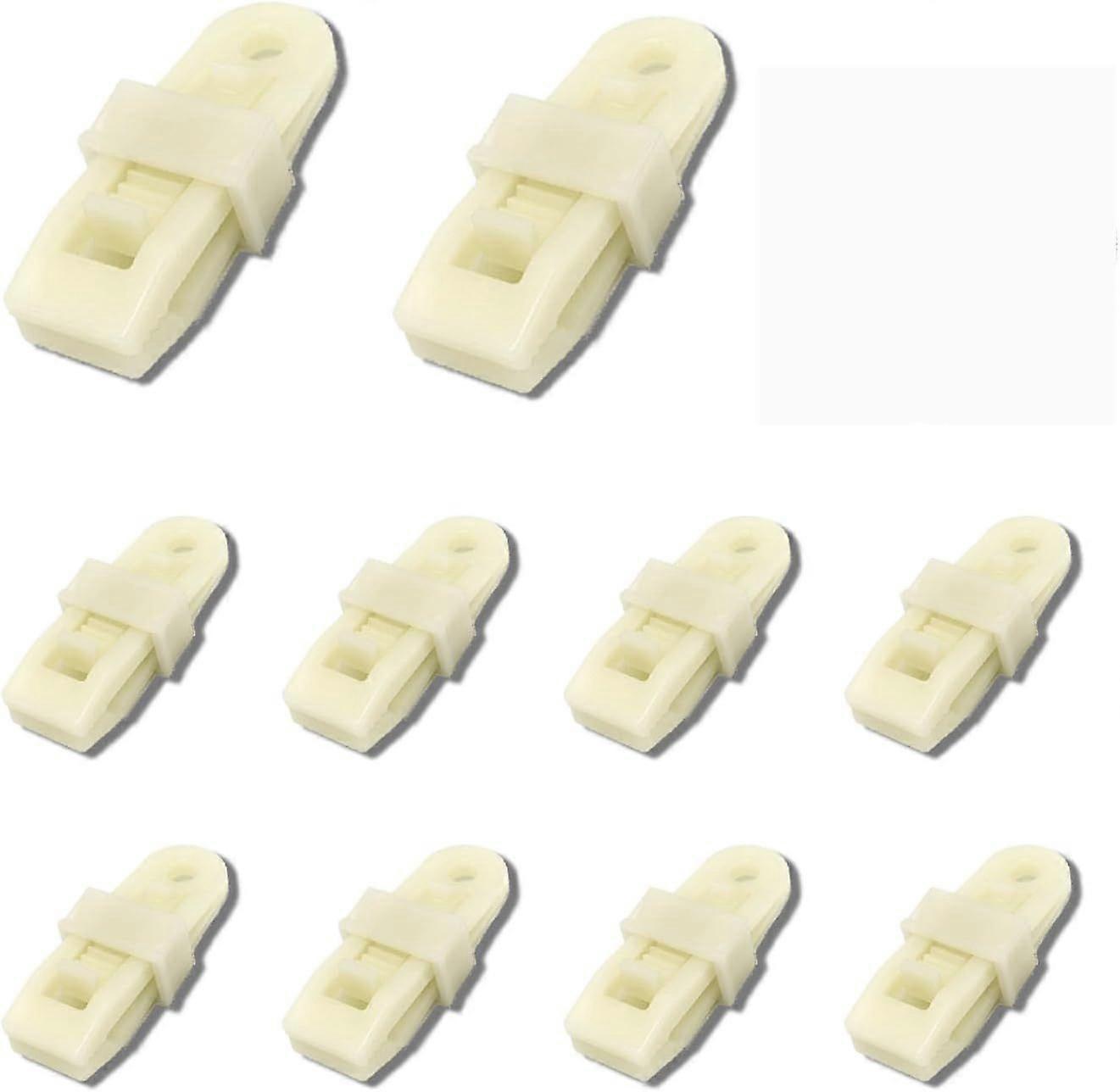 Set of 10 tarpaulin clips, elastic tensioner, tarpaulin clips, tarpaulin fastener, tarpaulin tensioner, tarpaulin clamp, sturdy and adjustable locking