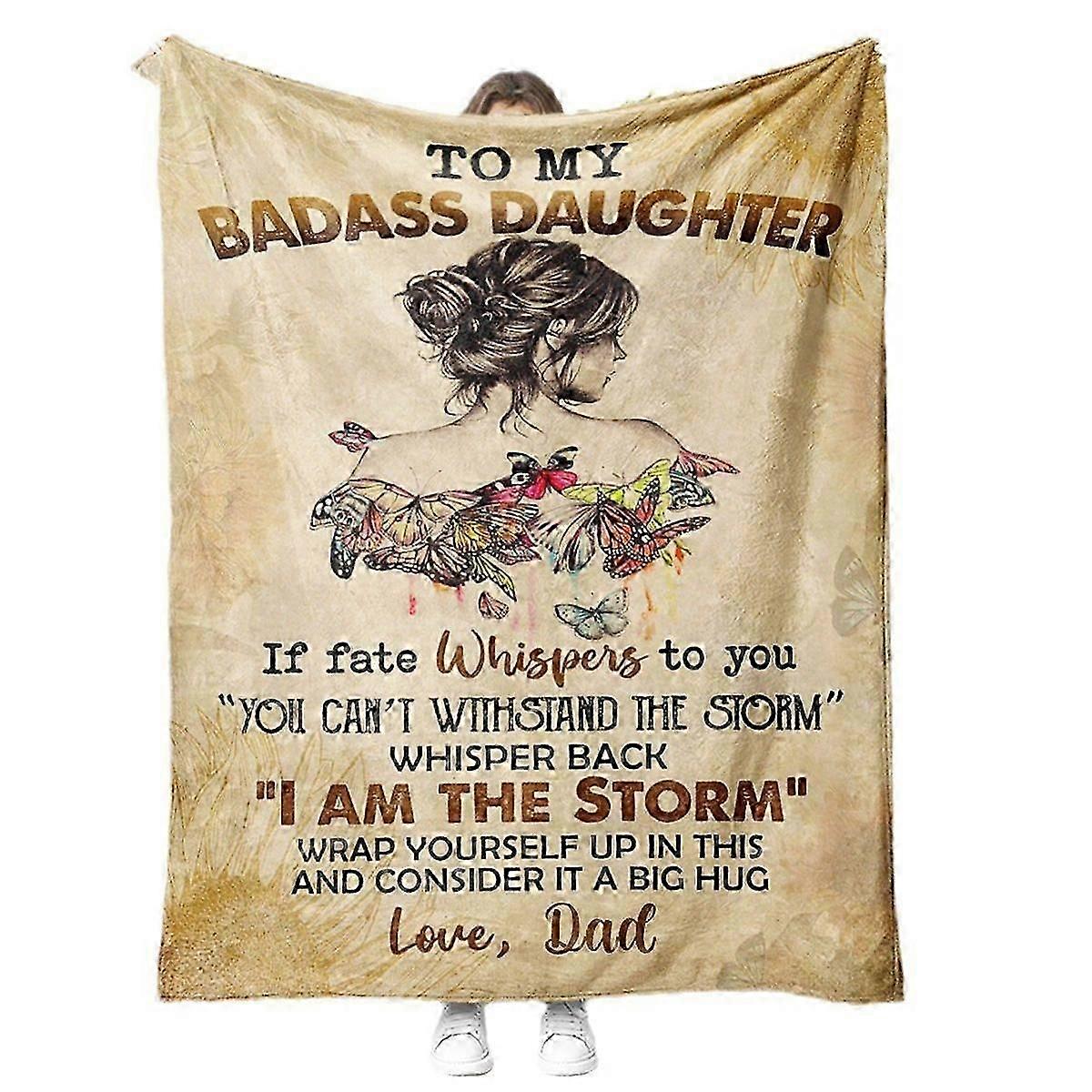 Sixsenses til min badass datter tæppe fra far og mor - badass datter tæppe gave fra far og mor til datter