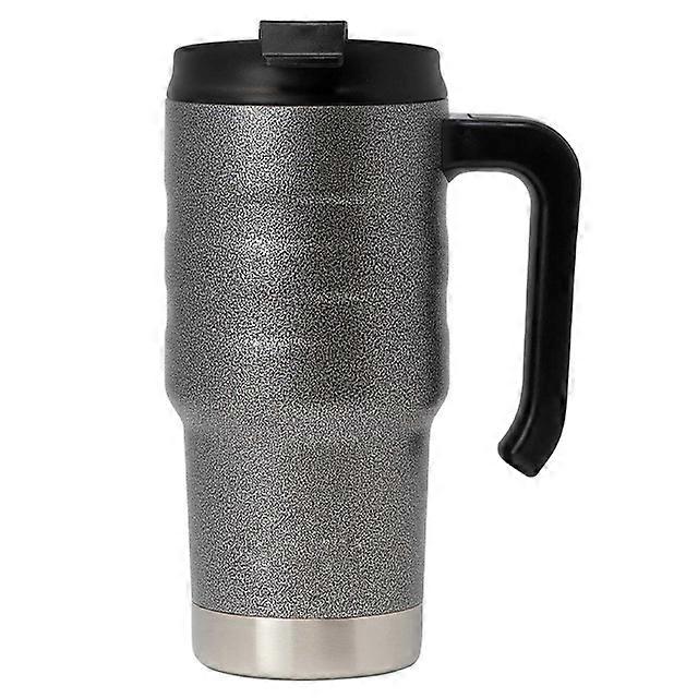 Insulated travel mug, leak-proof flip lid design