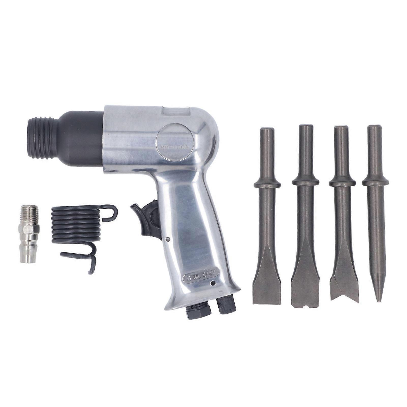 Pneumatic Shovel Kit 4500BPM 41mm Piston Stroke 1/4in PT Inlet 3/8in Pipe Intake Industrial Air Chisel Set