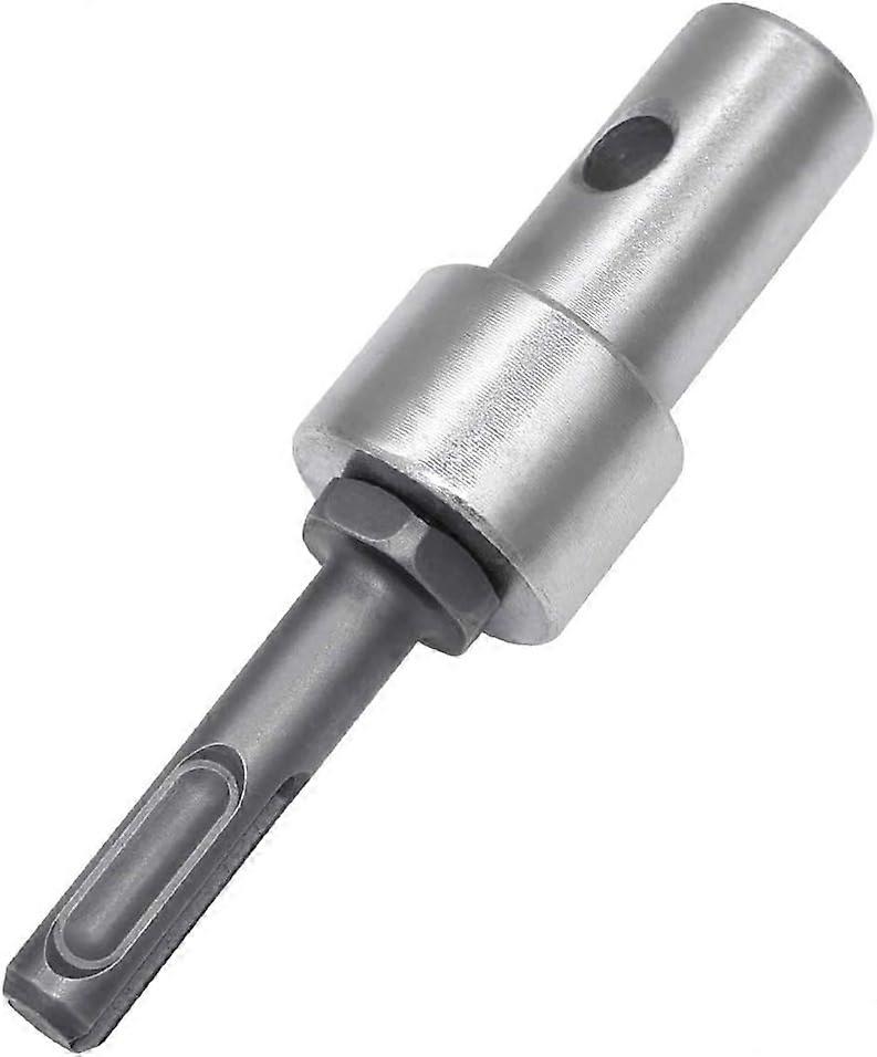 Drill Adapter SDS Plus 1/2" M13 x 15mm Round Shank for Earth Drills, 2 Slots and 2 Pits, Corded and Cordless Compatibility