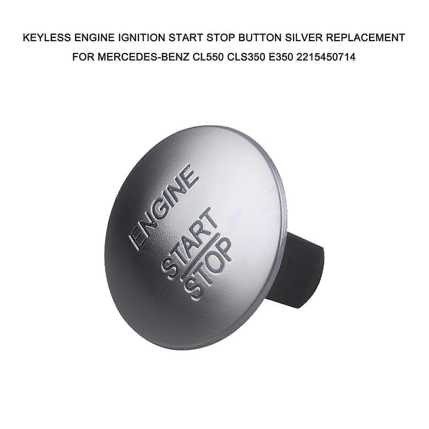 Engine Ignition Start Stop Button Switch One-click Start Keyless Button Replacement for Mercedes-Ben