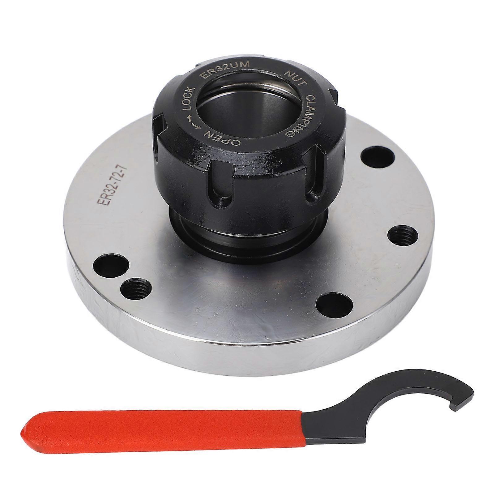 Chuck Lathe Collet, 100mm CNC Collet Lathe Er32 Collet Carbon Steel High Concentricity Er32 Collet Chuck for Milling Us Lathe Chuck Carbon Steel