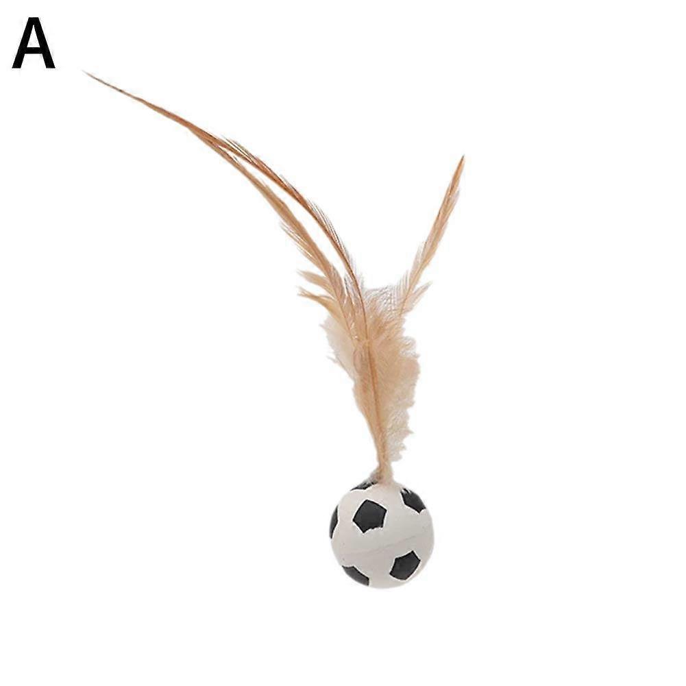 Chicken Feather Elastic Ball Pet Toy