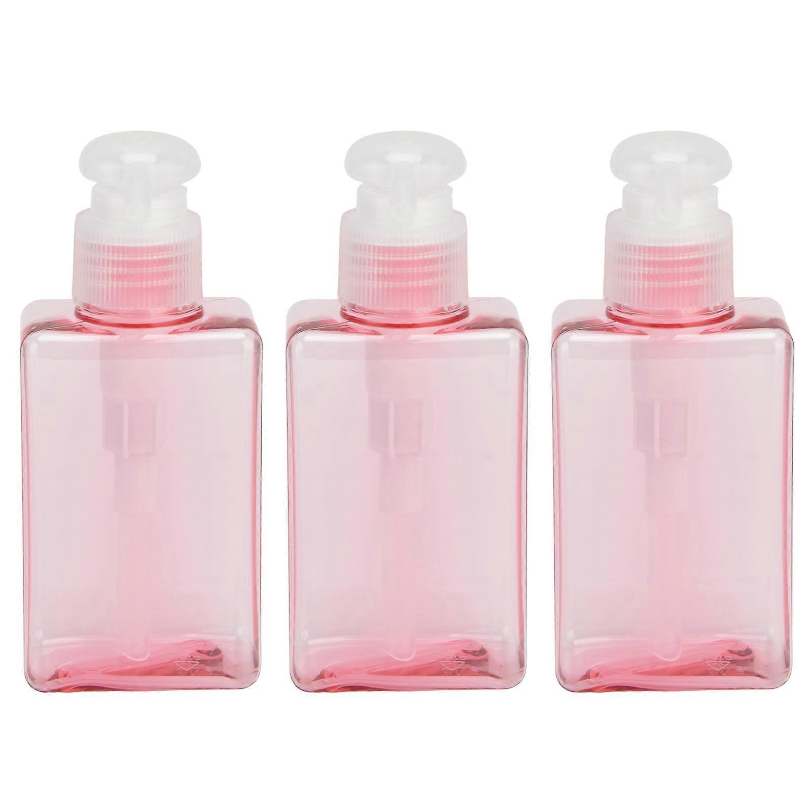 3PCS 100ml Refillable Plastic Empty Pump Bottle Lotion Soap Dispenser Liquid Container for Shampoo Body Wash