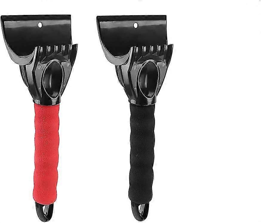 2 Pack Car Ice Scraper compatible  Windshield Snow Shovel Removal With Non-slip Comcompatible t Soft Grip