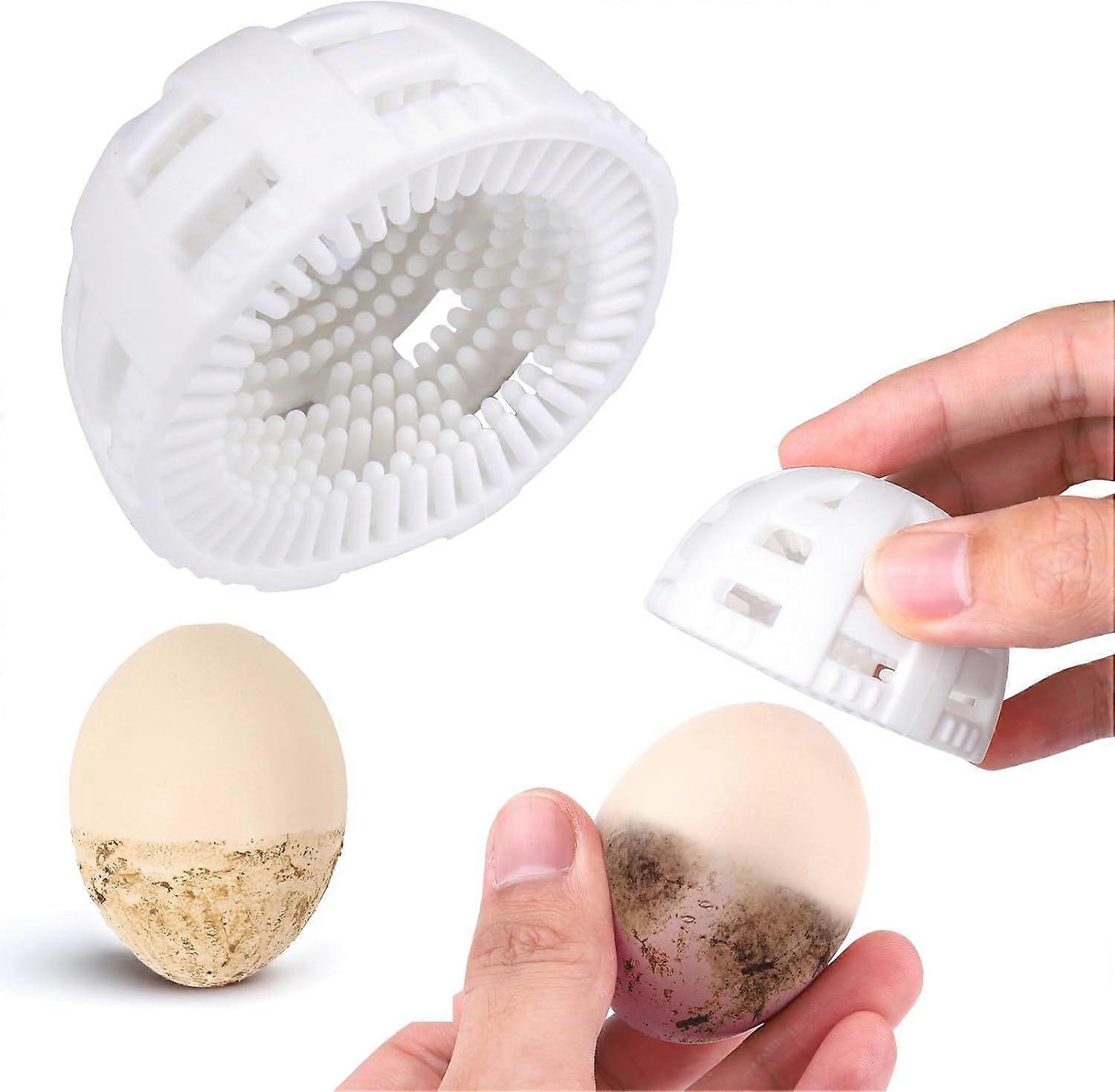 Egg Cleaning Brush Silicone,Egg Scrubber for Fresh Eggs,Reusable Cleaning Tools for Egg Washer (Blue)